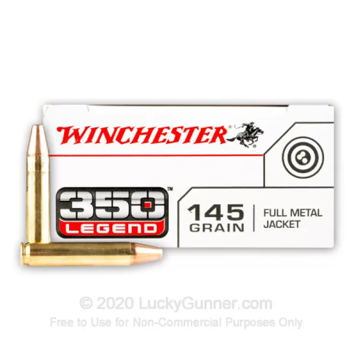 Winchester White Box USA 350 Legend Ammo 145 Grain Full Metal Jacket Case of 200 (10 Boxes of 20) Winchester White Box USA 350 Legend Ammo 145 Grain Full Metal Jacket Case of 200 (10 Boxes of 20)