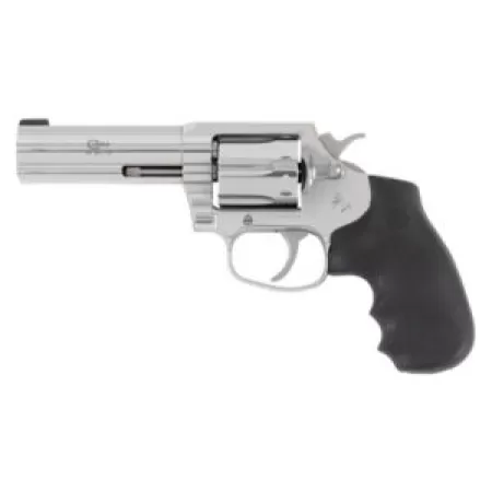 Colt Mfg COBRASB4BB Cobra 38 Special +P 6 Shot 4" Stainless Steel Barrel, Cylinder & Frame, Black Hogue Overmolded Grip, Exposed Hammer
