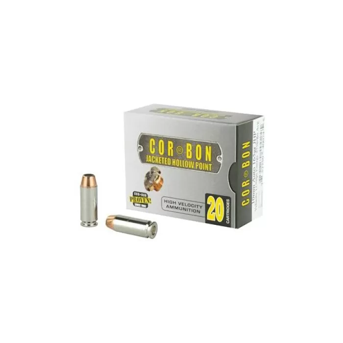 CorBon Self Defense 10mm Ammo 165 Grain JHP, 20 rds/box - 10165