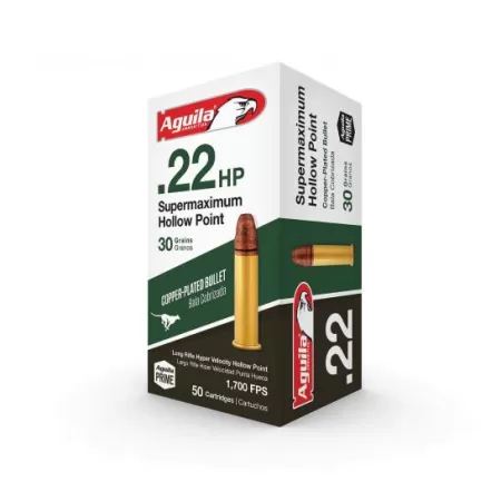 Aguila Supermaximum .22 LR, 30gr, CPHP - 50 Rounds [MPN: 1B220297] (640420009513)