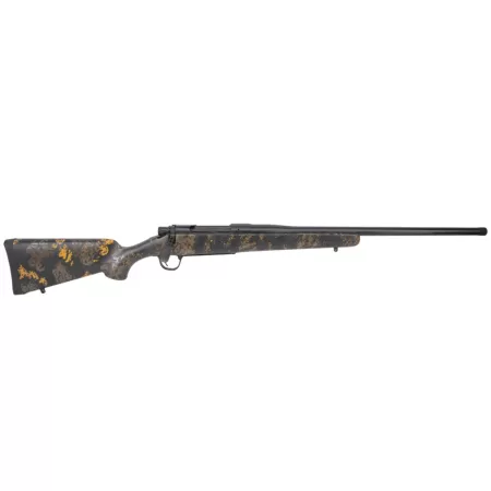 Christensen Arms 8010135600 Mesa FFT Buckmasters 300 Win Mag 22" Black Cerakote Match Grade Threaded Barrel, Black Cerakote Stainless Steel Drilled & Tapped Receiver, Black w/Orange Sporter FFT Carbon