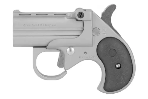 Cobra Enterprise Inc 22 WMR Big Bore Derringer Guardian Package with Satin Finish and Black Grips