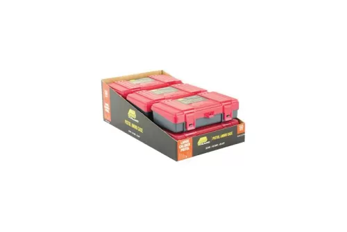 Plano Ammunition Box, Holds 50 Rounds of .45ACP/.40 S&W/10mm Handgun Rounds, Charcoal/Rose 122750