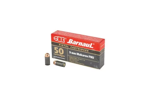 Barnaul Centerfire Handgun Steel 9mm Makarov 94-Grain 50-Rounds FMJ Not 9mm Luger