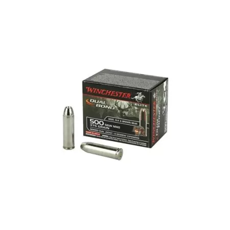 Winchester Dual Bond Supreme Elite 500 S&W Ammo 375 Grain 20 rds/box - S500SWDB