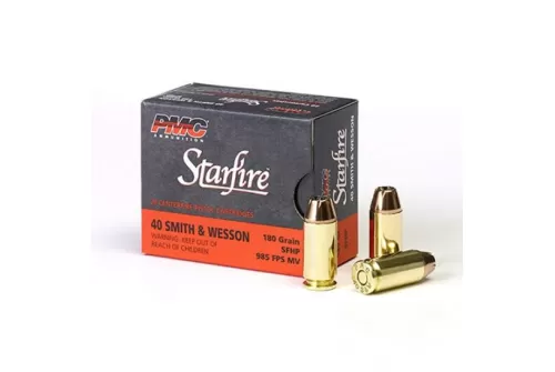 PMC Starfire .40 S&W 180gr JHP Ammunition, 20 Round Box - 40SFA
