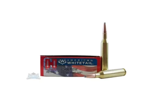 Hornady 8144 American Whitetail 25-06 Rem 117 gr InterLock Boat Tail Soft Point 20 Bx/ 10 Cs