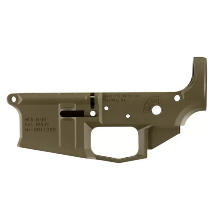 Aero Precision, M4E1 Stripped Lower, 223REM, 556NATO, Flat Dark Earth Aero Precision, M4E1 Stripped Lower, 223REM, 556NATO, Flat Dark Earth