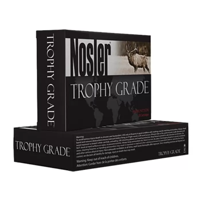 Nosler Trophy Grade 338 Lapua Mag 225 grain AccuBond Rifle Ammo, 20/Box - 60085 Nosler Trophy Grade 338 Lapua Mag 225 grain AccuBond Rifle Ammo, 20/Box - 60085