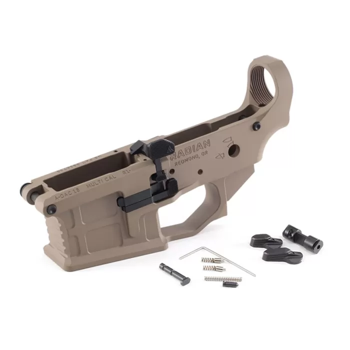 RADIAN WEAPONS ADAC-15 Lower Receiver, Multi-Cal, FDE, Aluminum RADIAN WEAPONS ADAC-15 Lower Receiver, Multi-Cal, FDE, Aluminum