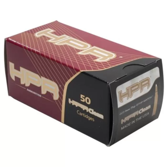 HPR Ammunition HyperClean Rifle .223 Remington 75 Grain Boattail Hollow Point Match HPR Ammunition HyperClean Rifle .223 Remington 75 Grain Boattail Hollow Point Match