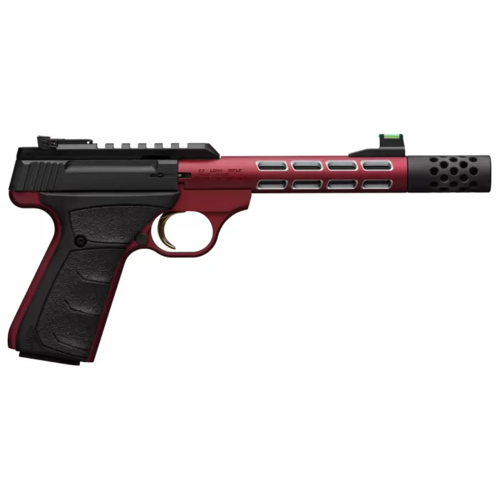 Browning Browning Buck Mark Plus Vision, .22Lr, 5.9" Threaded Barrel, Pro Target/Truglo Front, Optic Rail, Red, (2) 10-Rd 051563490