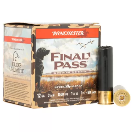 Winchester Ammo FP12LBB15 Final Pass  12Gauge 3.50" 1 1/2oz BB/1.5Shot 25 Per Box/10 Case