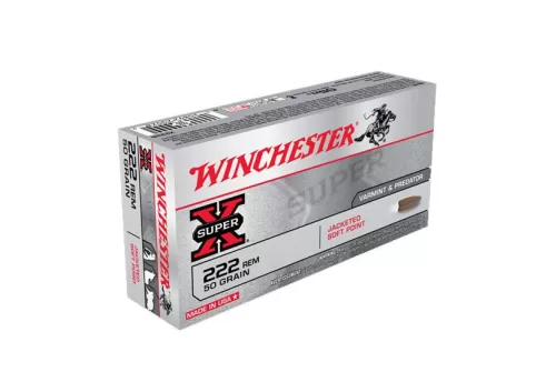 Winchester 222 Remington 50gr Soft Point Ammunition, 20 Round Box - X222R