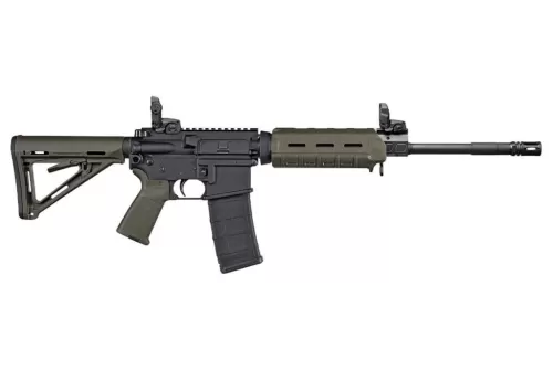 Sig Sauer M400 Enhanced 300 Blackout AR-15 Semi-Auto Rifle with Green Magpul MOE Accessories
