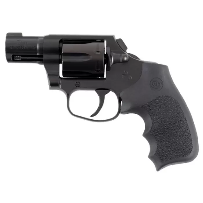 Colt Mfg COBRAMB2RNS Night Cobra 38 Special +P 6rd Shot 2" Black PVD Stainless Steel Barrel, Cylinder & Frame, Black Hogue Overmolded Grip, Exposed Hammer