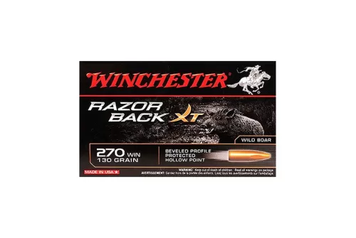 Winchester 270 130gr RazorBack XT Ammunition 20rds - S270WB