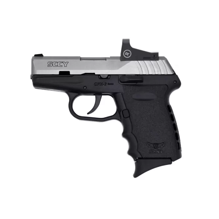 SCCY INDUSTRIES CPX2-TT W/RED DOT DAO 9MM 10RD BLACK/BLACK W/O SAFETY CPX2TTRD