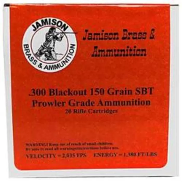 Jamison Ammo 300Aac Blackout 150Gr 300Blk150prl Jamison Ammo 300Aac Blackout 150Gr 300Blk150prl