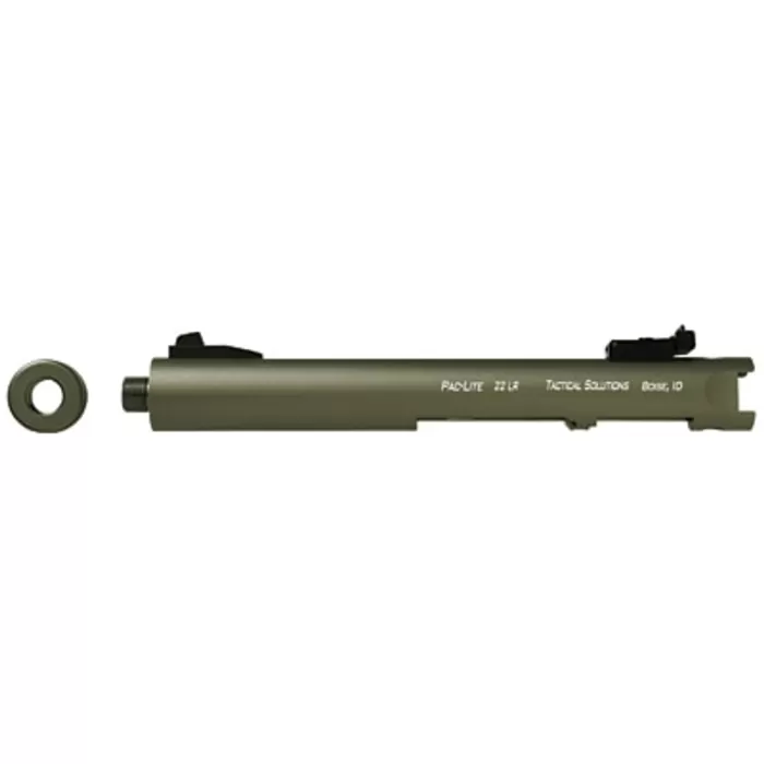 Tactical Solutions Pac-Lite OD Green .22 LR 4.5" Barrel for Mark I, II, III and 22/45 Tactical Solutions Pac-Lite OD Green .22 LR 4.5" Barrel for Mark I, II, III and 22/45
