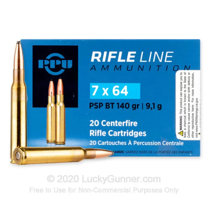 7x64mm Brenneke - 140 Grain PSPBT - Prvi Partizan - 20 Rounds