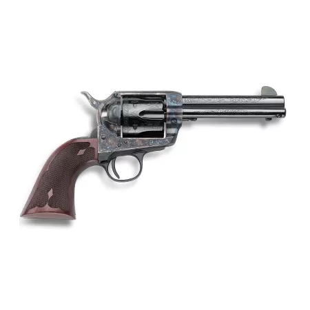 EMF DLX Grande Californian 45 Colt Single-Action Revolver with Engraved Color Case Hardened Frame