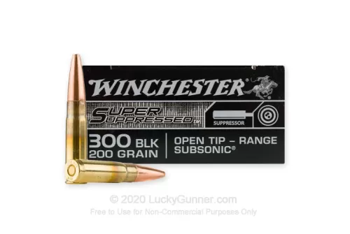 Winchester Super Suppressed .300 AAC Blackout 200 Grain OTM Rifle Ammo - 200 Round Case
