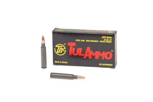 Tula 223 55gr HP Steel Cased Ammunition 20rd - TA223552