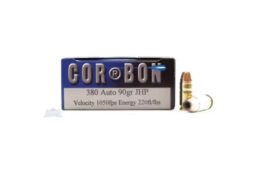 Cor-Bon  Self Defense  380 ACP 90 gr Jacketed Hollow Point (JHP) 20 Bx/ 25 Cs