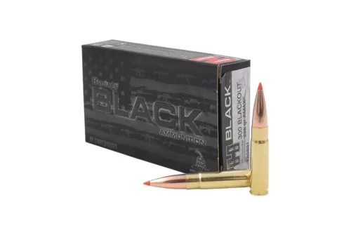 Hornady 80891 Black 208 Grain A-Max Brass .300 AAC Blackout 20Rd