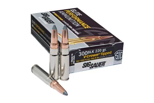 Sig Sauer E300H220 Elite Hunting Varmint & Predator 300 Blackout 205 gr Varmint & Predator Tipped 20 Bx