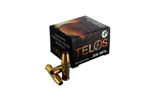 G2 Research .38 Special+P 105 gr SCHP Telos Ammunition, 20 Rounds - G00618