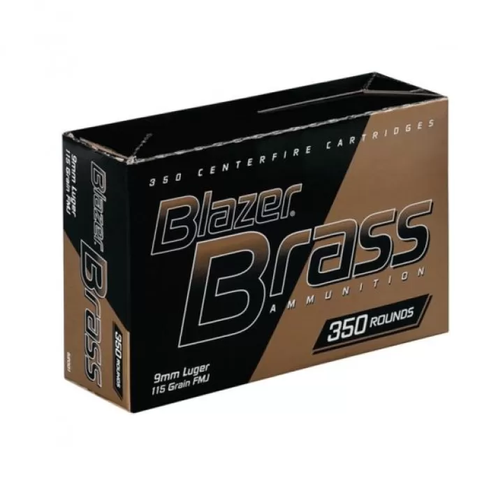 Cci Blazer, Cci 52001 Blazer Brs 9mm 115 Fmj 350/box Cci Blazer, Cci 52001 Blazer Brs 9mm 115 Fmj 350/box