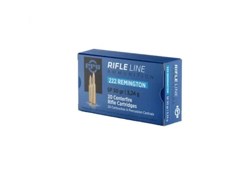 Prvi Partizan .222 Remington SP 50gr 20 Rounds Ammunition - PP2.1