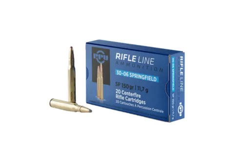 PPU PP30061 Standard Rifle 30-06 Springfield 150 gr Soft Point (SP) 20 Bx