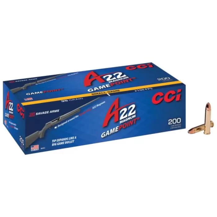 CCI 22 Magnum 35gr GamePoint Ammunition 200rds - 963CC CCI 22 Magnum 35gr GamePoint Ammunition 200rds - 963CC