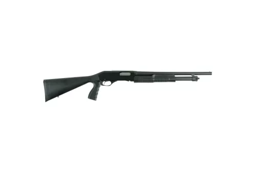 Savage Arms Stevens 320 Security Bead Sight with Pistol Grip 20 Gauge Pump-Action Shotgun, Matte Black - 22438