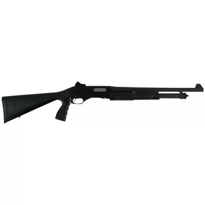 Savage Arms Stevens 320 Security GRS with Pistol Grip 20 Gauge Pump-Action Shotgun, Matte Black - 22439