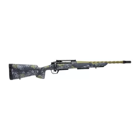 Horizon Firearms HRF-VE2-22CM-22R Venatic 2 22 Creedmoor 22" Sage Green Spiral Fluted Threaded Barrel, Black DLC Receiver w/Picatinny Rail, Arca Rail Forend, Artic Moss Iota EKO X Carbon Fiber Stock