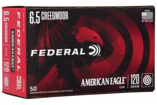 American Eagle Rifle, 6.5 Creedmoor, 120 Grain, Open Tip Match, 2900 fps