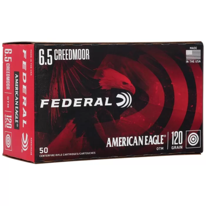 American Eagle Rifle, 6.5 Creedmoor, 120 Grain, Open Tip Match, 2900 fps