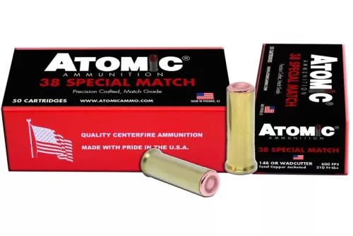 Atomic Subsonic .38 Special +P 148 Gr Lead Hollow Point 50 Round Box