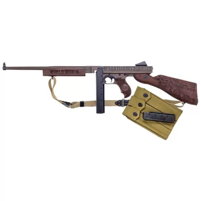 Auto-Ordnance Iwo Jima Commemorative M1 Thompson Walnut .45 ACP 16.5" Barrel 20-Rounds Auto-Ordnance Iwo Jima Commemorative M1 Thompson Walnut .45 ACP 16.5" Barrel 20-Rounds