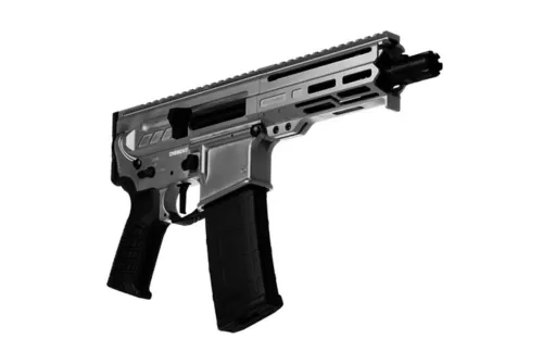 CMMG Dissent 300 Blackout, 6.5" Barrel, Tungsten Gray Cerakote, OEM Grip, Picatinny Buffer Adapter, 30rd