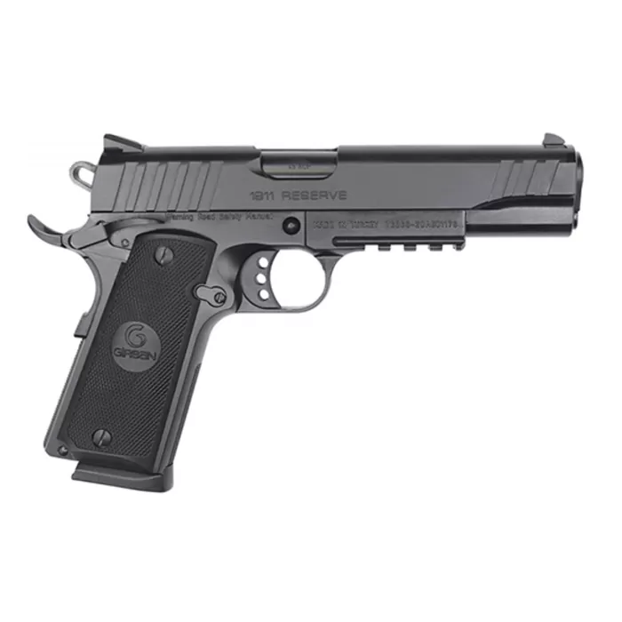 EAA Girsan MC1911S Reserve .45 ACP, 5" Barrel, 3-Dot Sights, Black, 8rd EAA Girsan MC1911S Reserve .45 ACP, 5" Barrel, 3-Dot Sights, Black, 8rd
