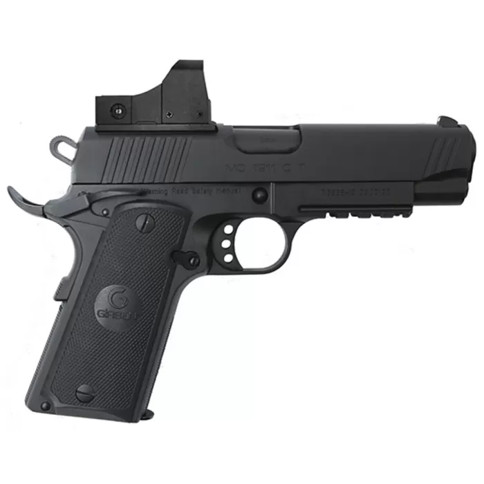Girsan 1911 Compact 9mm, 4" Barrel W/Mounted Dot Optic, Blued, 9rd Mag Girsan 1911 Compact 9mm, 4" Barrel W/Mounted Dot Optic, Blued, 9rd Mag