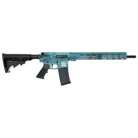 GLFA Gl-15 RIA 223 Wylde, 16" Barrel, Battleworn Teal/Nitride, 30rd