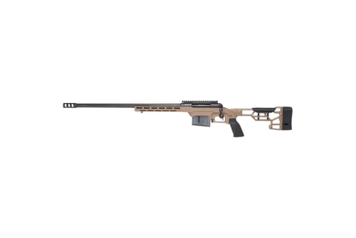 Savage 110 Precision 300 PRC 24" 5+1 Matte Black Flat Dark Earth Cerakote Aluminum Chassis Stock Black Polymer Grip Left Hand