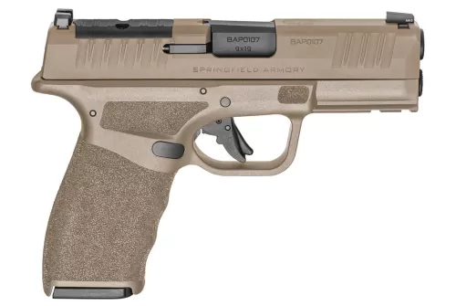 SPRINGFIELD ARMORY Hellcat Pro OSP 9mm 3.8in Low Capacity 2x10rd Desert FDE Pistol (HCP9379FOSPLC)