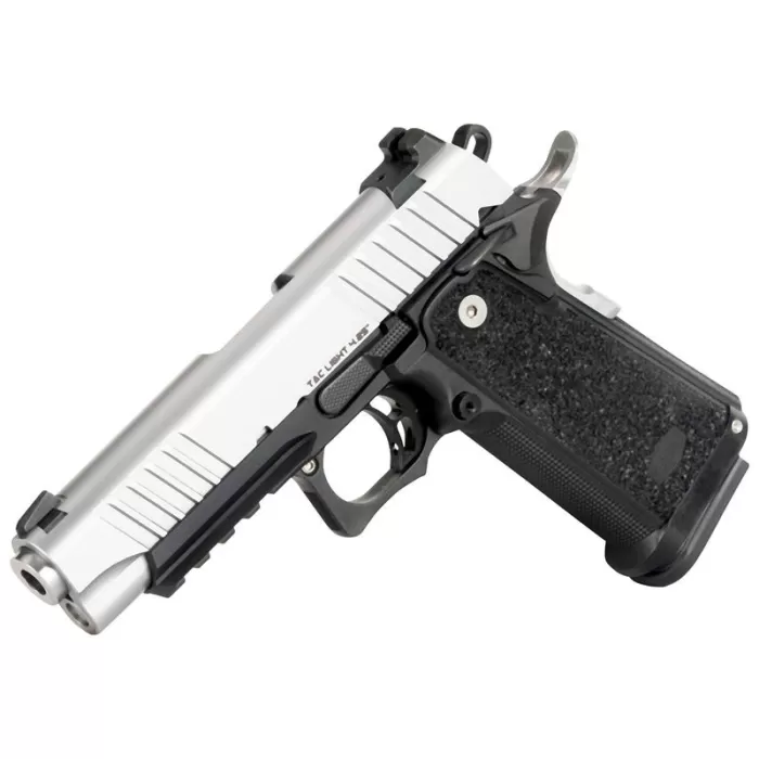 BUL Armory SASII Tac Light 9mm 4.25" Barrel 18-Rounds Silver Slide BUL Armory SASII Tac Light 9mm 4.25" Barrel 18-Rounds Silver Slide